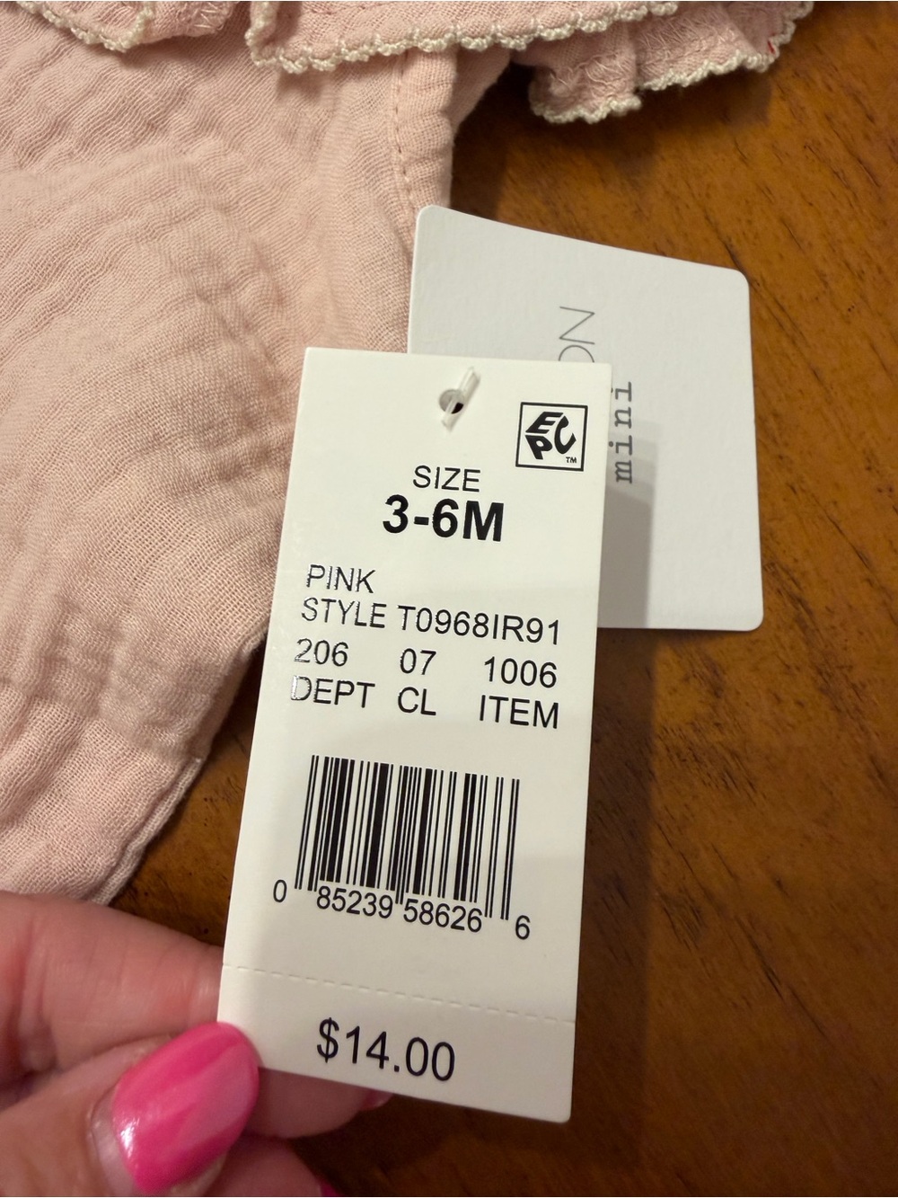 Grayson Mini Light Pink Ruffle Baby Romper - Picture 5 of 7